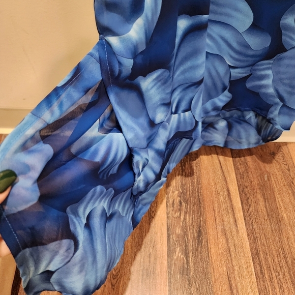 MINT JULEP Plus Size Floral Blue Maxi Dress size 3X - Picture 5 of 13